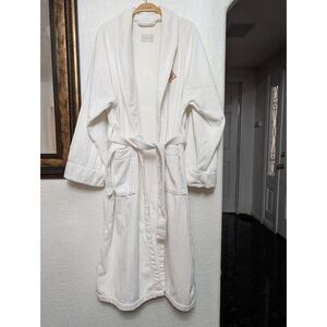 Frette white robe size Large